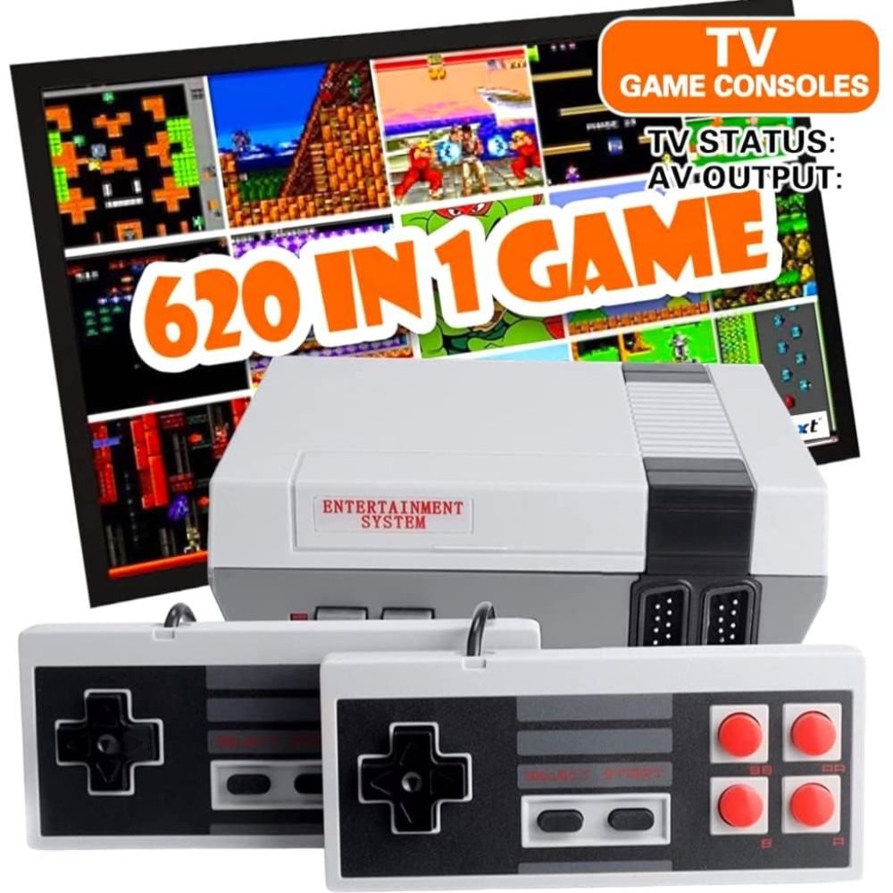 Mini Game Console Video Game Consoles Built-in620Games with Dual Controller